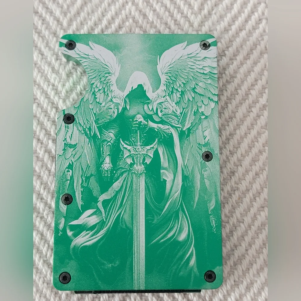 Minimalist Card Wallet Anodized Aluminum RFID Block Guardian Archangel Wallet!